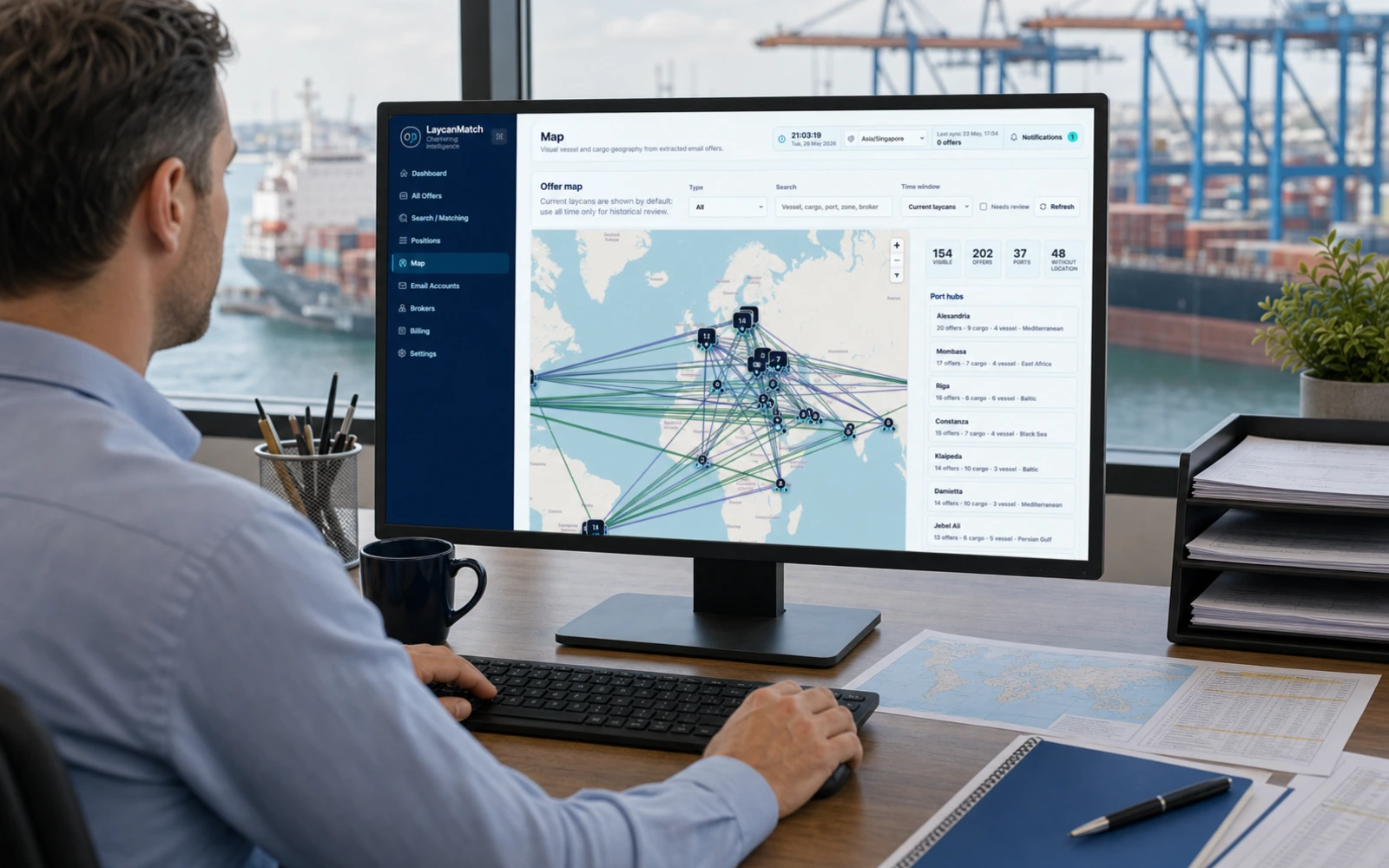 Case study laycan sensitive cargo workflow
